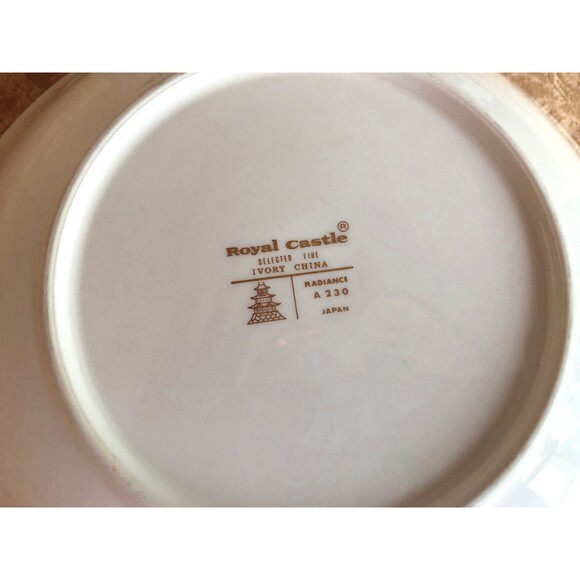 14 in Serving Platter & 9 in Vegetable Bowl Royal Castle Radiance Hostess Set - Picture 4 of 8